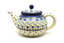 Ceramika Artystyczna Polish Pottery Teapot - 1 1/4 qt. - Silver Lace