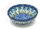 Ceramika Artystyczna Polish Pottery Bowl - Shallow Scalloped - Small - Antique Rose