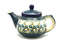 Ceramika Artystyczna Polish Pottery Teapot - 14 oz. - Blue Spring Daisy