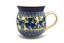 Ceramika Artystyczna Polish Pottery Mug - 15 oz. Bubble - Winter Viola