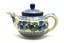Ceramika Artystyczna Polish Pottery Teapot - 14 oz. - Winter Viola