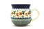 Ceramika Artystyczna Polish Pottery Mug - 15 oz. Bubble - Cherry Blossom