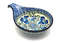 Ceramika Artystyczna Polish Pottery Spoon/Ladle Rest - Winter Viola