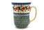 Ceramika Artystyczna Polish Pottery Mug - 16 oz. Bistro - Cherry Blossom
