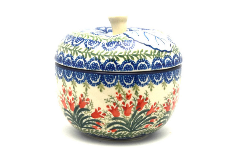 Ceramika Artystyczna Polish Pottery Apple Baker - Crimson Bells 034-1437a (Ceramika Artystyczna)