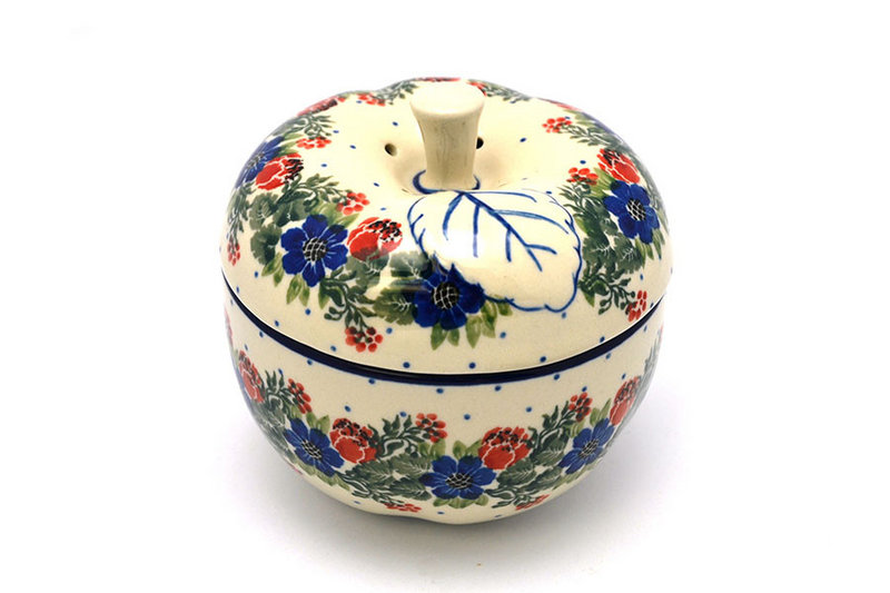 Ceramika Artystyczna Polish Pottery Apple Baker - Garden Party 034-1535a (Ceramika Artystyczna)