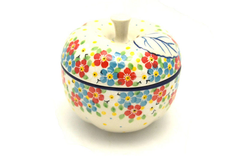 Ceramika Artystyczna Polish Pottery Apple Baker - Summer Blossom 034-2413a (Ceramika Artystyczna)