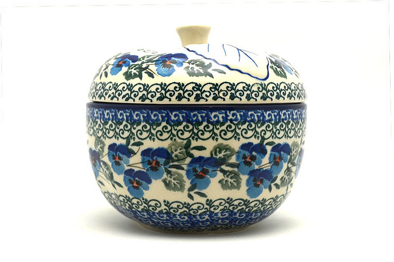 Ceramika Artystyczna Polish Pottery Apple Baker - Winter Viola 034-2273a (Ceramika Artystyczna)