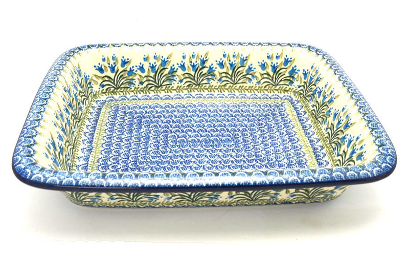 Ceramika Artystyczna Polish Pottery Baker - Lasagna - Blue Bells 854-1432a (Ceramika Artystyczna)