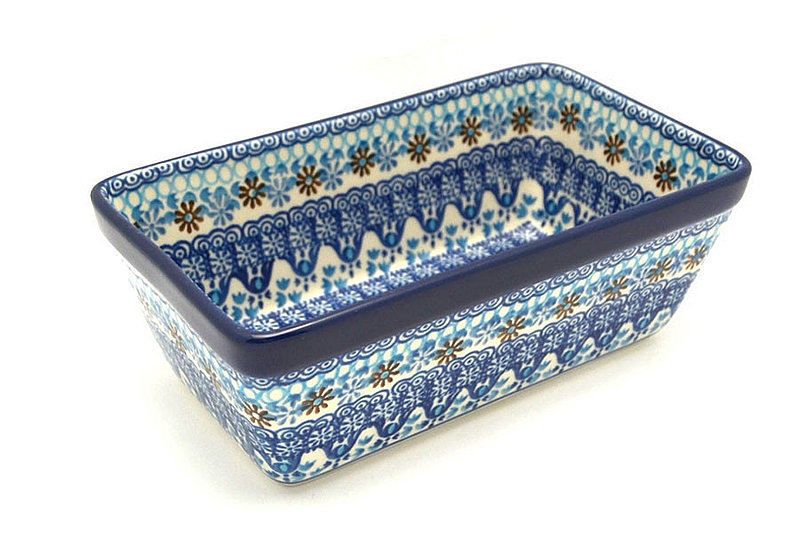 Ceramika Artystyczna Polish Pottery Baker - Loaf Dish - Blue Yonder 603-2187a (Ceramika Artystyczna)