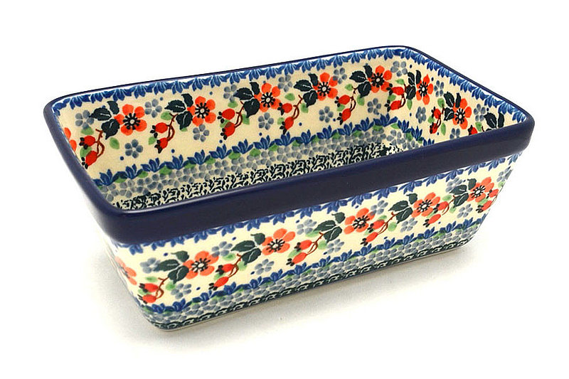 Ceramika Artystyczna Polish Pottery Baker - Loaf Dish - Cherry Blossom 603-2103a (Ceramika Artystyczna)