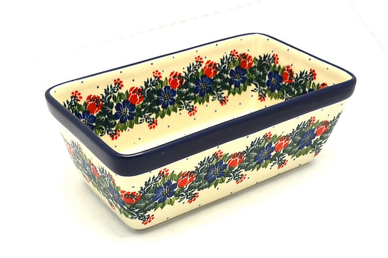 Polish Pottery Baker - Loaf Dish - Garden Party