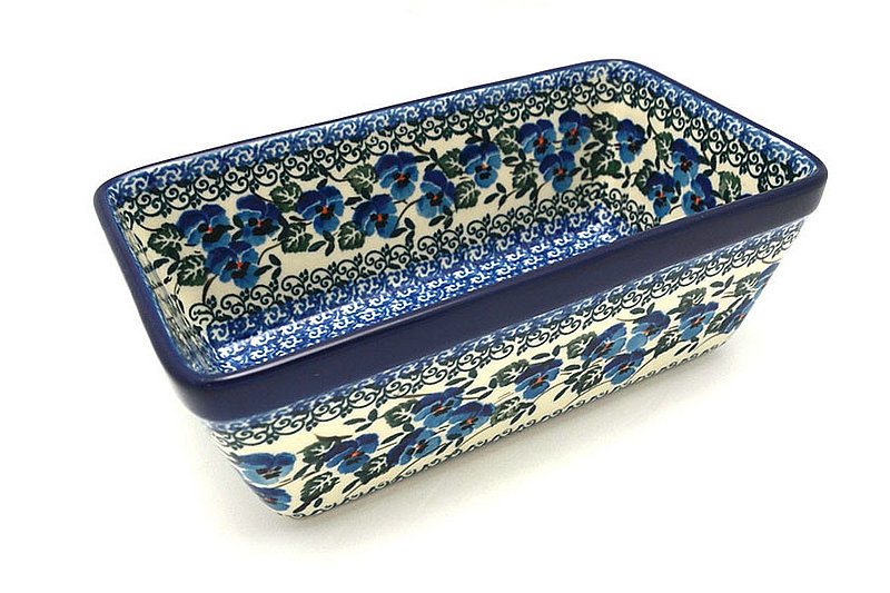 Ceramika Artystyczna Polish Pottery Baker - Loaf Dish - Winter Viola 603-2273a (Ceramika Artystyczna)
