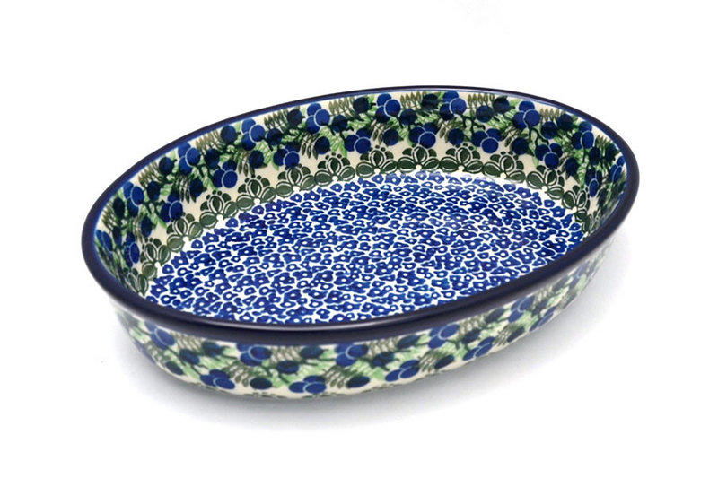 Ceramika Artystyczna Polish Pottery Baker - Oval - Medium - Huckleberry 298-1413a (Ceramika Artystyczna)