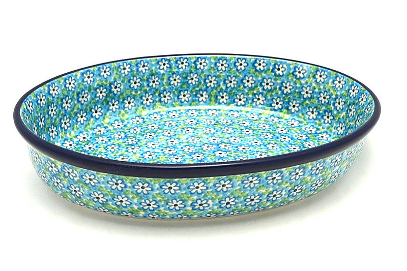 Ceramika Artystyczna Polish Pottery Baker - Oval - Medium - Key Lime 298-2252a (Ceramika Artystyczna)
