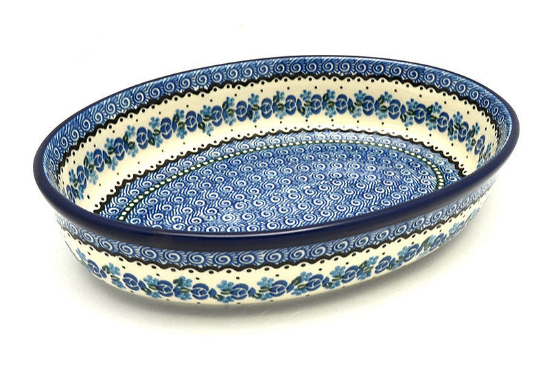 Ceramika Artystyczna Polish Pottery Baker - Oval - Medium - Twilight 298-0882a (Ceramika Artystyczna)