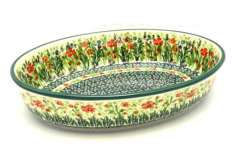 Ceramika Artystyczna Polish Pottery Baker - Oval - Medium - Unikat Signature U4335 298-U4335 (Ceramika Artystyczna)