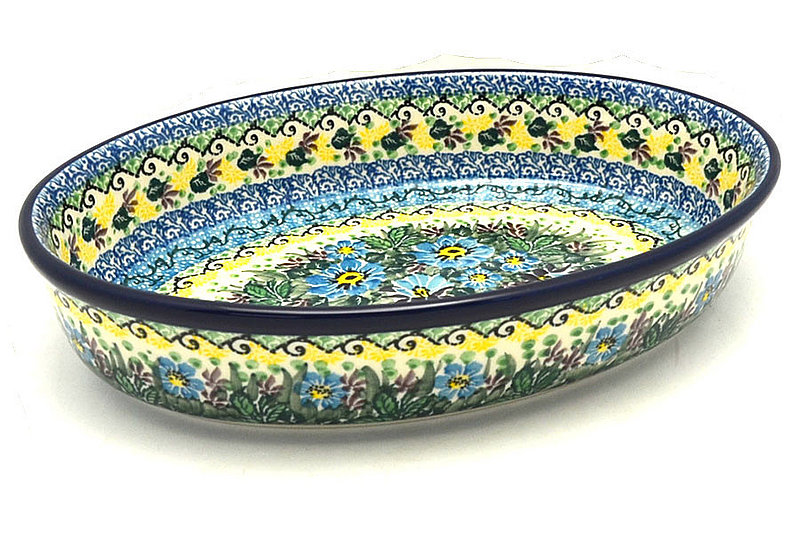 Ceramika Artystyczna Polish Pottery Baker - Oval - Medium - Unikat Signature U4613 298-U4613 (Ceramika Artystyczna)