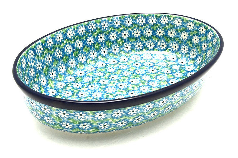 Ceramika Artystyczna Polish Pottery Baker - Oval - Small - Key Lime 299-2252a (Ceramika Artystyczna)