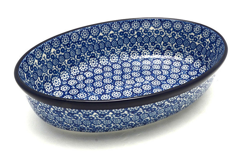 Ceramika Artystyczna Polish Pottery Baker - Oval - Small - Midnight 299-2615a (Ceramika Artystyczna)