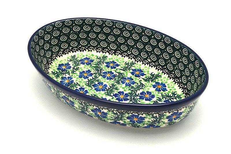 Ceramika Artystyczna Polish Pottery Baker - Oval - Small - Sweet Violet 299-1538a (Ceramika Artystyczna)