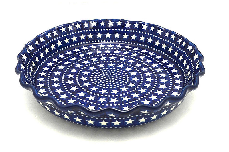 Ceramika Artystyczna Polish Pottery Baker - Pie Dish - Fluted - Starlight 636-119a (Ceramika Artystyczna)