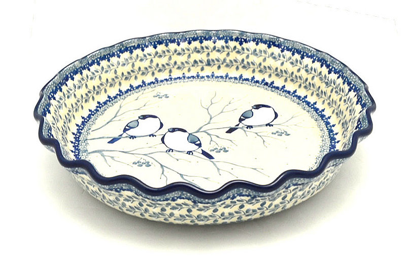 Ceramika Artystyczna Polish Pottery Baker - Pie Dish - Fluted - Unikat Signature U4830 636-U4830 (Ceramika Artystyczna)