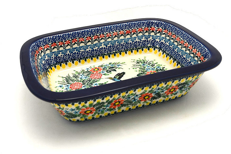 Ceramika Artystyczna Polish Pottery Baker - Rectangular with Grip Lip - Unikat Signature U3357 162-U3357 (Ceramika Artystyczna)