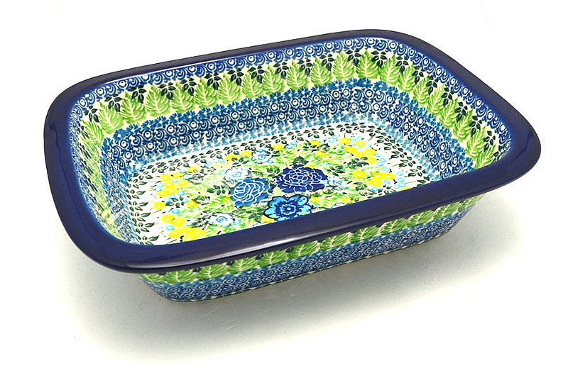 Ceramika Artystyczna Polish Pottery Baker - Rectangular with Grip Lip - Unikat Signature U3677 162-U3677 (Ceramika Artystyczna)