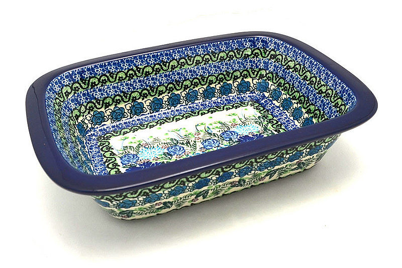 Ceramika Artystyczna Polish Pottery Baker - Rectangular with Grip Lip - Unikat Signature U4520 162-U4520 (Ceramika Artystyczna)