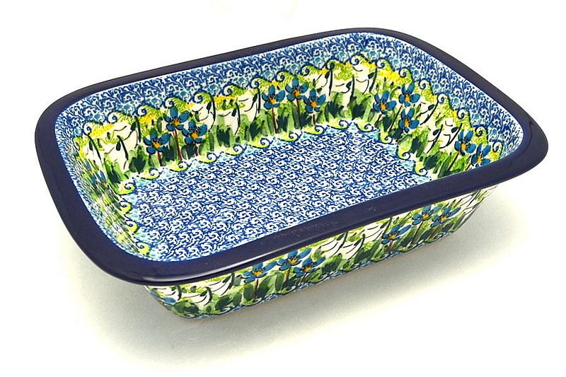 Ceramika Artystyczna Polish Pottery Baker - Rectangular with Grip Lip - Unikat Signature U5071 162-U5071 (Ceramika Artystyczna)
