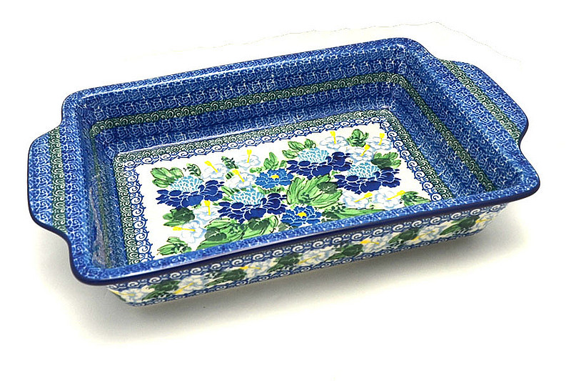 Ceramika Artystyczna Polish Pottery Baker - Rectangular with Tab Handles - 7 cups - Unikat Signature - U5138 A59-U5138 (Ceramika Artystyczna)