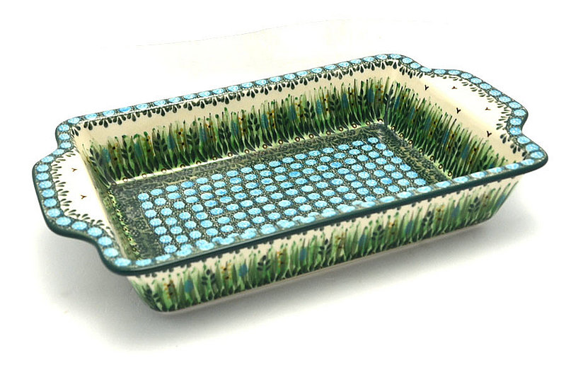 Ceramika Artystyczna Polish Pottery Baker - Rectangular with Tab Handles - 7 cups - Unikat Signature - U803 A59-U0803 (Ceramika Artystyczna)