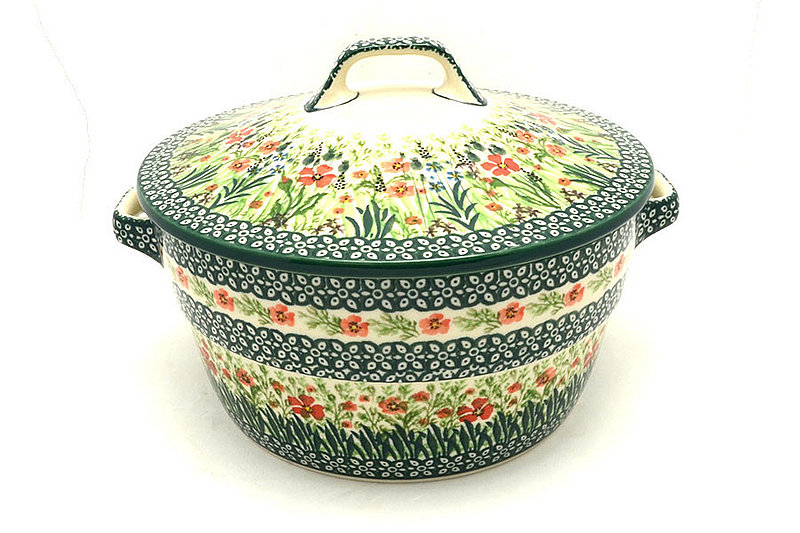 Ceramika Artystyczna Polish Pottery Baker - Round Covered Casserole - Unikat Signature - U4335 278-U4335 (Ceramika Artystyczna)
