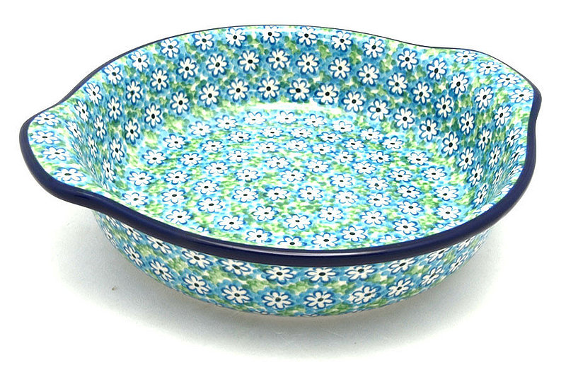 Ceramika Artystyczna Polish Pottery Baker - Round with Grips - Medium - Key Lime 141-2252a (Ceramika Artystyczna)
