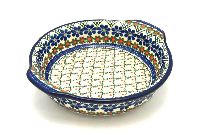 Ceramika Artystyczna Polish Pottery Baker - Round with Grips - Medium - Primrose 141-854a (Ceramika Artystyczna)
