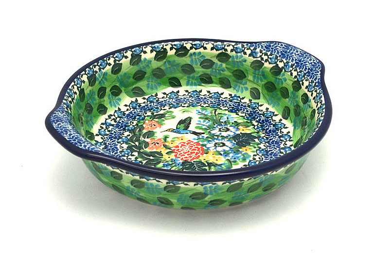 Ceramika Artystyczna Polish Pottery Baker - Round with Grips - Medium - Unikat Signature - U3271 141-U3271 (Ceramika Artystyczna)
