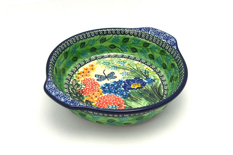 Ceramika Artystyczna Polish Pottery Baker - Round with Grips - Medium - Unikat Signature - U4612 141-U4612 (Ceramika Artystyczna)