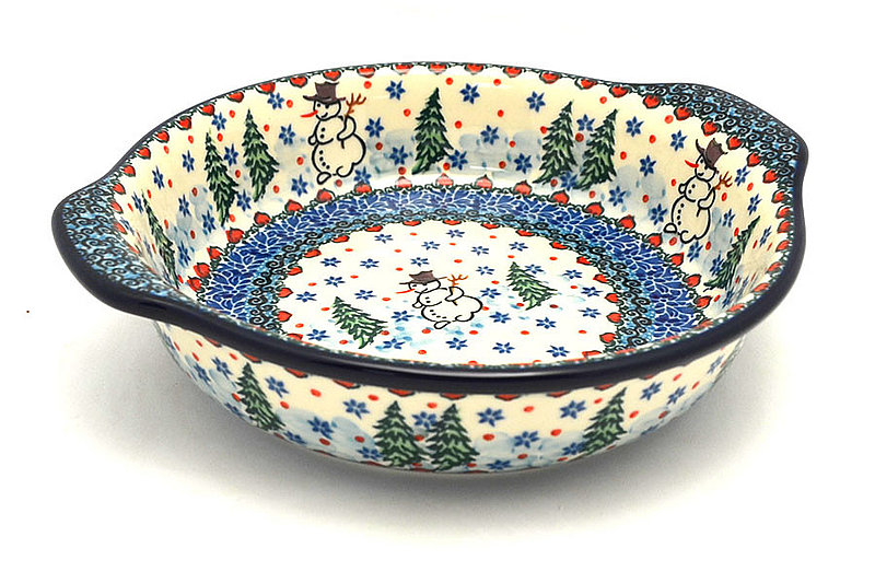 Ceramika Artystyczna Polish Pottery Baker - Round with Grips - Medium - Unikat Signature - U4661 141-U4661 (Ceramika Artystyczna)