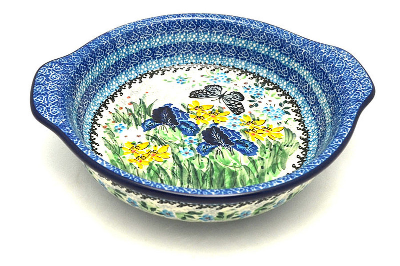 Ceramika Artystyczna Polish Pottery Baker - Round with Grips - Medium - Unikat Signature - U5132 141-U5132 (Ceramika Artystyczna)