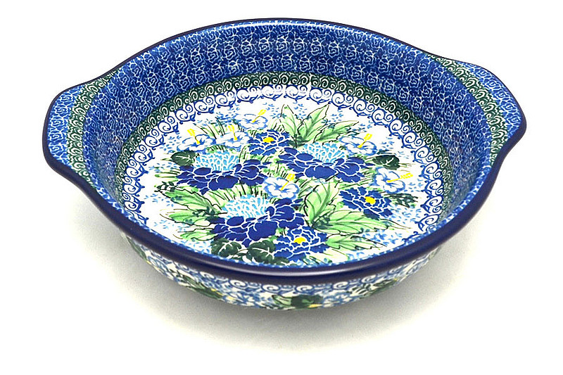 Ceramika Artystyczna Polish Pottery Baker - Round with Grips - Medium - Unikat Signature - U5138 141-U5138 (Ceramika Artystyczna)