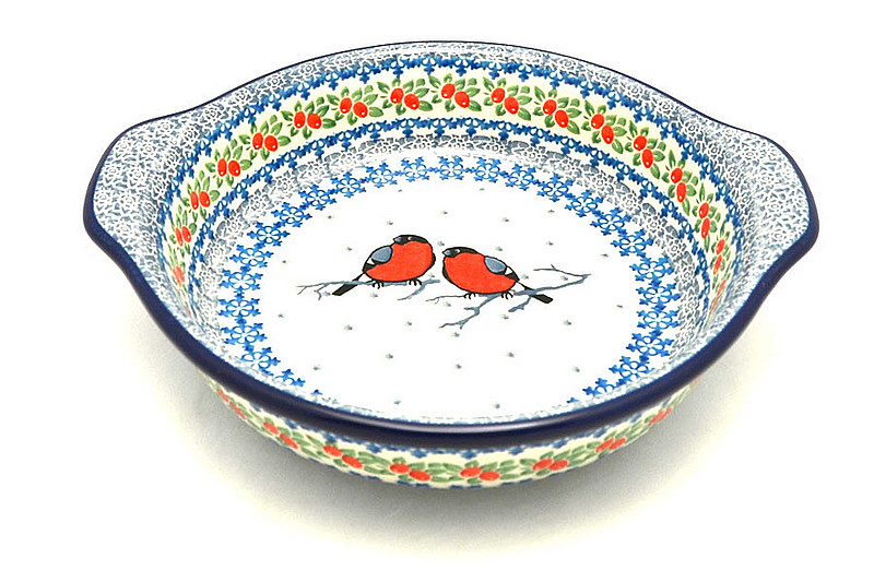 Ceramika Artystyczna Polish Pottery Baker - Round with Grips - Medium - Unikat Signature - U5179 141-U5179 (Ceramika Artystyczna)