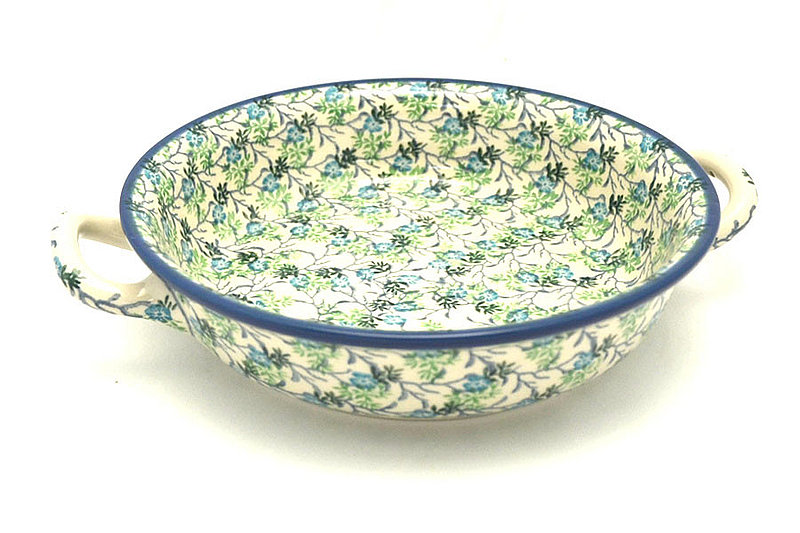 Ceramika Artystyczna Polish Pottery Baker - Round with Handles - 8" - Summer Iv 419-2814a (Ceramika Artystyczna)