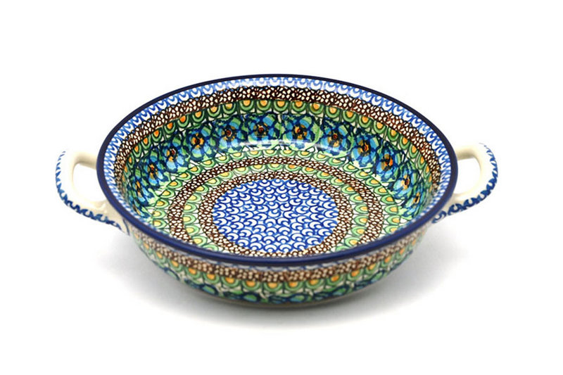 Ceramika Artystyczna Polish Pottery Baker - Round with Handles - 8" - Unikat Signature - U151 419-U0151 (Ceramika Artystyczna)