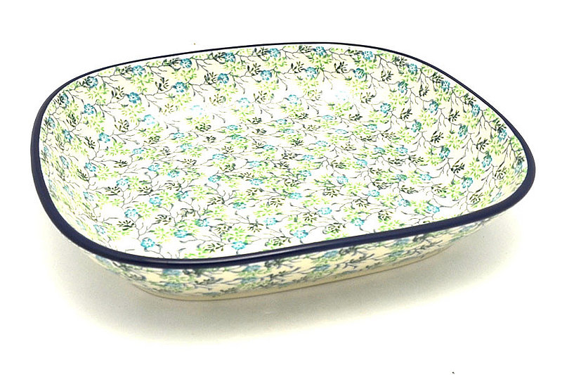 Ceramika Artystyczna Polish Pottery Baker - Shallow Rectangular - Medium - Summer Ivy 158-2814a (Ceramika Artystyczna)
