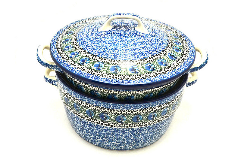 Ceramika Artystyczna Polish Pottery Bakeware Set - Peacock Feather S27-1513a (Ceramika Artystyczna)