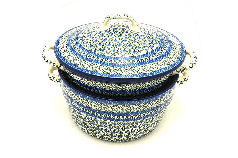 Ceramika Artystyczna Polish Pottery Bakeware Set - Tulip Trellis S27-0585a (Ceramika Artystyczna)