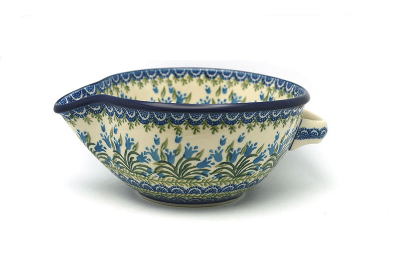 Ceramika Artystyczna Polish Pottery Batter Bowl - 1 quart - Blue Bells 240-1432a (Ceramika Artystyczna)