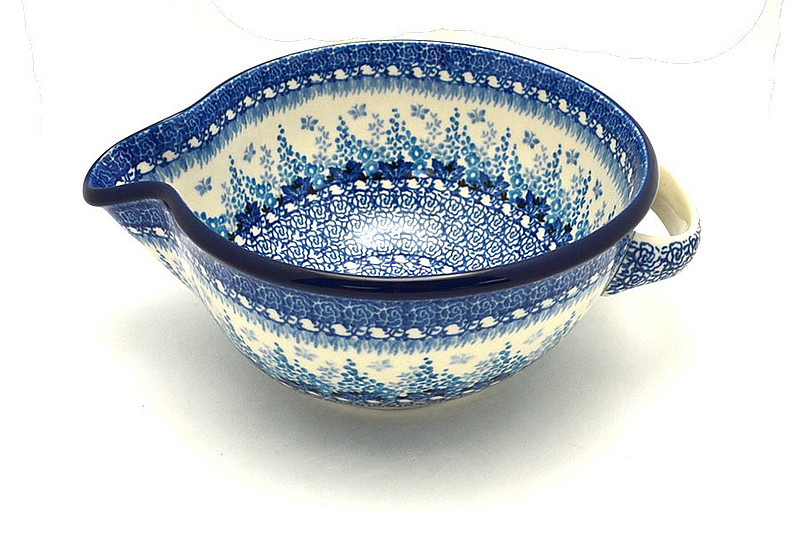 Ceramika Artystyczna Polish Pottery Batter Bowl - 1 quart - Blue Sage 240-3277a (Ceramika Artystyczna)