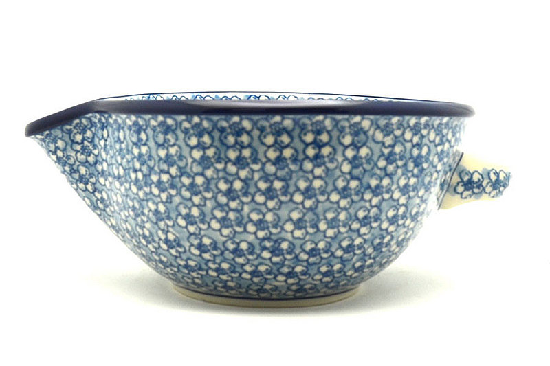 Ceramika Artystyczna Polish Pottery Batter Bowl - 1 quart - Daisy Flurry 240-2176a (Ceramika Artystyczna)